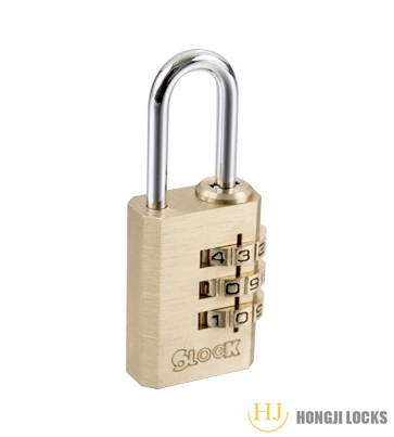 三位密码铜挂锁HJ-M02